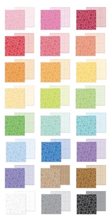 Doodlebug Design Paper Pad 6x8" - Floral & Graph Rainbow (15x20 cm)